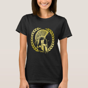 Camiseta Guerrero griego espartano gladiador de oro Worko