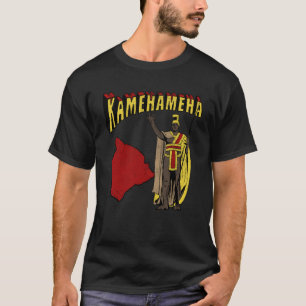 Camiseta Guerrero Hawaiano Jefe Rey Kamehameha Vintage 