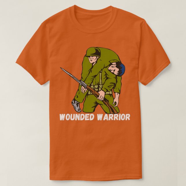 Camiseta Guerrero herido 6 (Diseño del anverso)