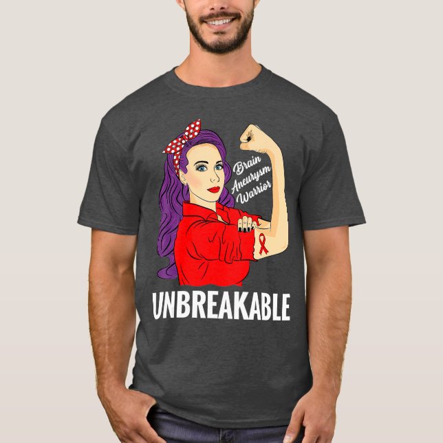 Camiseta Guerrero inquebrantable de conciencia sobre el neu (Anverso)