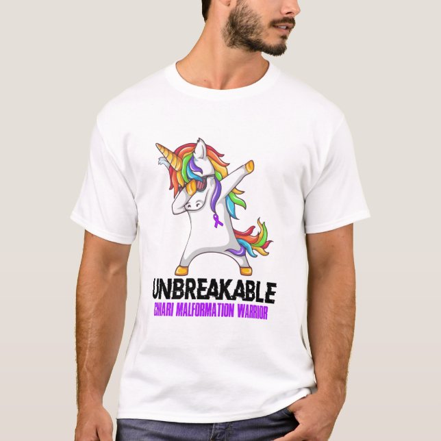 Camiseta Guerrero inquebrantable de la malformación chiari (Anverso)