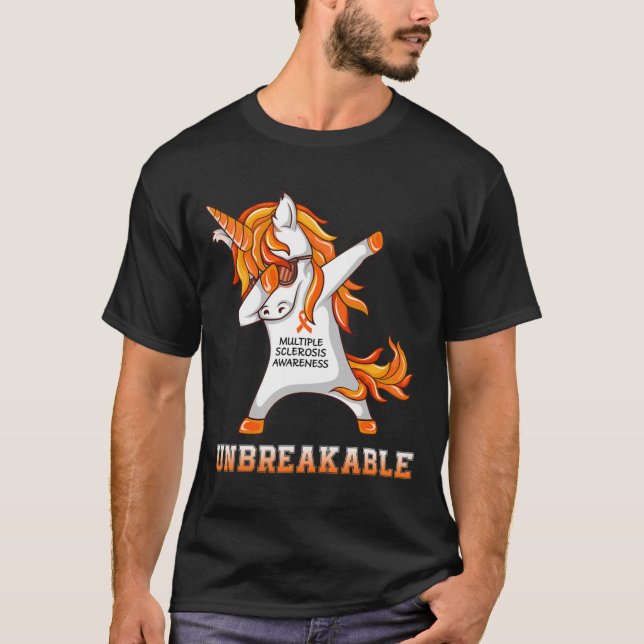 Camiseta Guerrero Inquebrantable Esclerosis Múltiple Concie (Anverso)