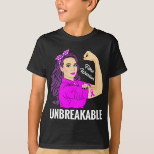 Camiseta Guerrero Inquebrantable Fibromialgia Tee de Concie