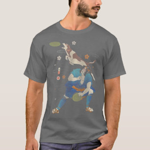 Camiseta Guerrero japonés de Disk Dog Samurai Ukiyoe