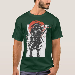 Camiseta Guerrero japonés estético Samurai 