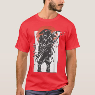 Camiseta Guerrero japonés estético Samurai (2)