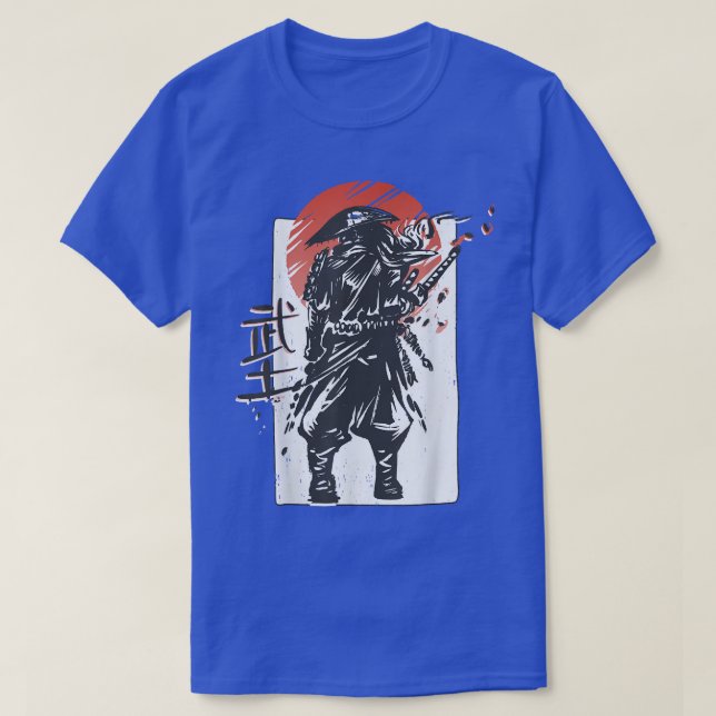 Camiseta Guerrero japonés estético samurai (2) (Diseño del anverso)