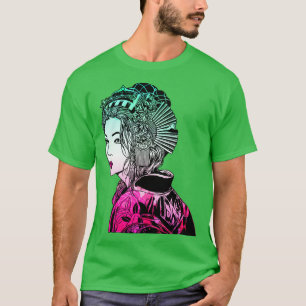 Camiseta Guerrero japonés Geisha Samurai 1061