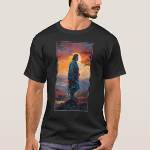Camiseta Guerrero japonés retro de Samurai imprime arte jap