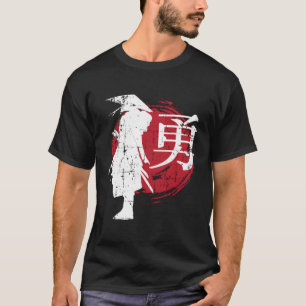 Camiseta Guerrero japonés retro Samurai Japón regalo de esc