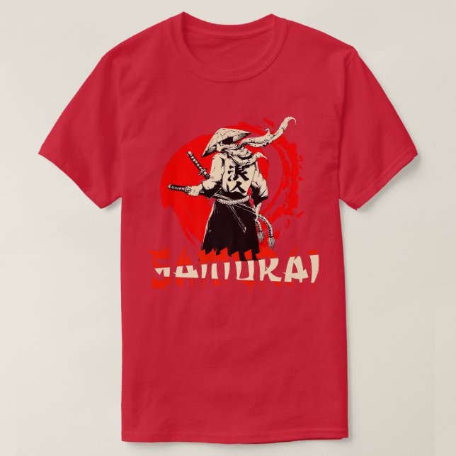 Camiseta Guerrero japonés samurai bushido espadachín Premiu (Diseño del anverso)