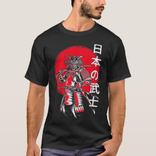 Camiseta Guerrero japonés samurai kanji