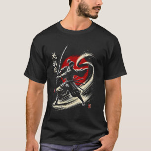 Camiseta Guerrero japonés samurái ninja Japón hombres mujer