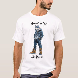 Camiseta Guerrero Lobo Caza con la Manada