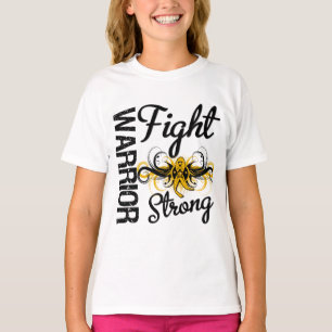 Camiseta Guerrero lucha contra el cáncer de apéndice fuerte