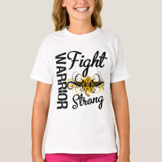 Camiseta Guerrero lucha contra el cáncer de apéndice fuerte