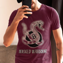 Guerrero malvado 8 Ball Snake Tee T-Shirt