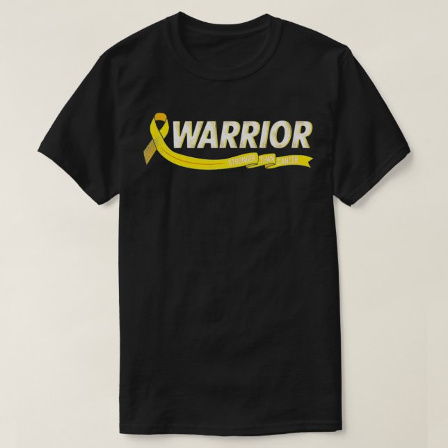 Camiseta Guerrero más fuerte que el cáncer de sarcoma de hu (Diseño del anverso)