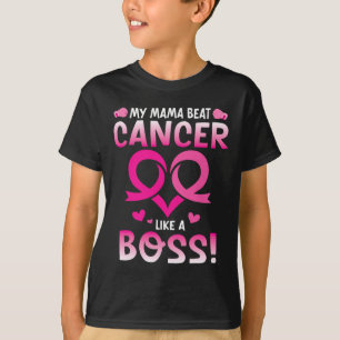 Camiseta Guerrero Mi Mamá Golpea El Cáncer De Mama Como Una