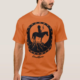 Camiseta Guerrero nativo estadounidense a caballo