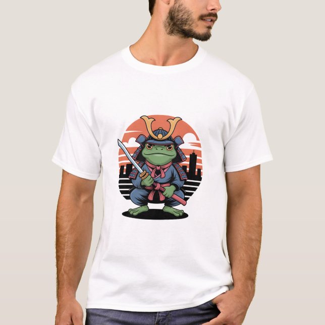 Camiseta Guerrero rana samurái (Anverso)
