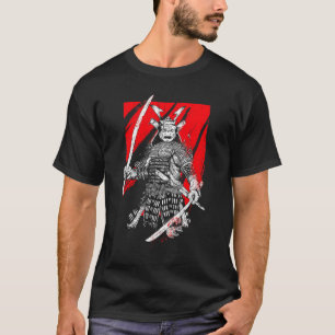 Camiseta Guerrero retro samurai espada Ninja japonés