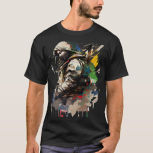 Camiseta Guerrero retro samurai espada Ninja japonés