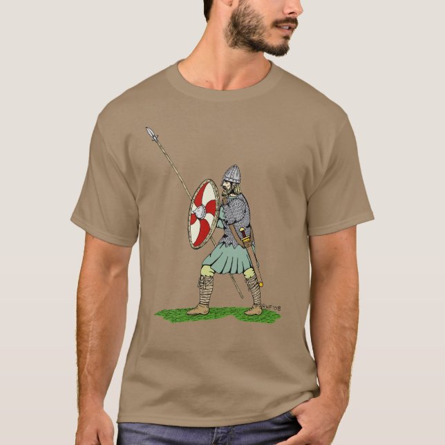 Camiseta Guerrero sajón/inglés medieval (Anverso)