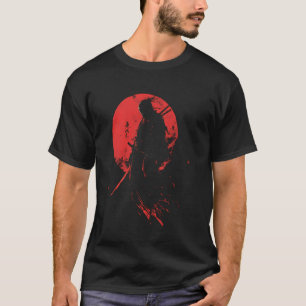Camiseta Guerrero Samurái Arte Japón Silueta Ronin Bushido