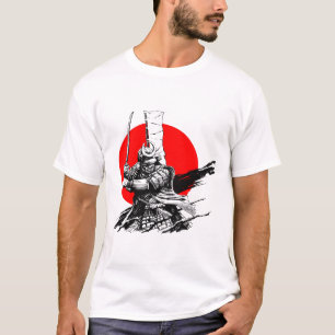 Camiseta guerrero samurai con espada