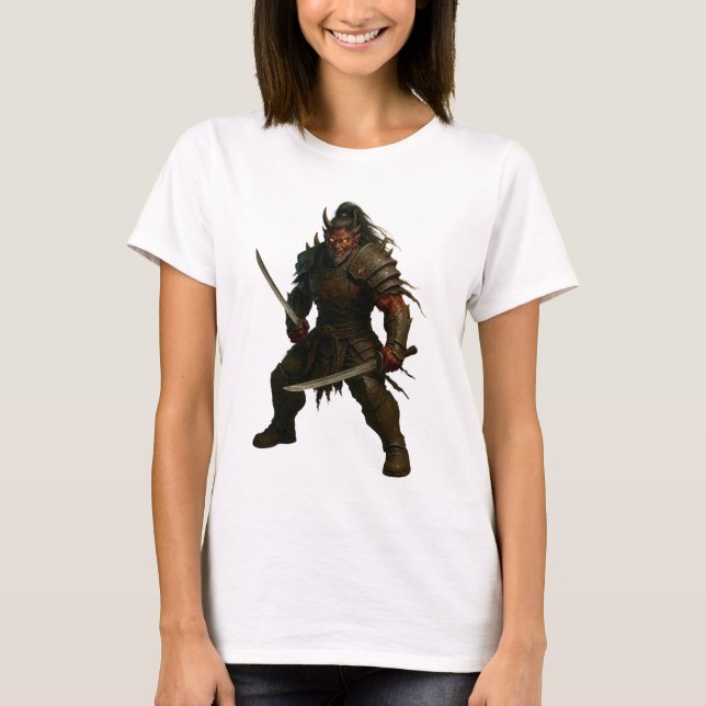 Camiseta Guerrero Samurái Demoníaco (Anverso)