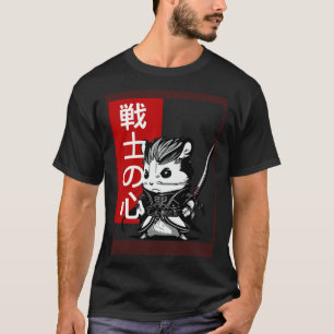 Camiseta Guerrero samurái hámster japonés fresco Japón trad