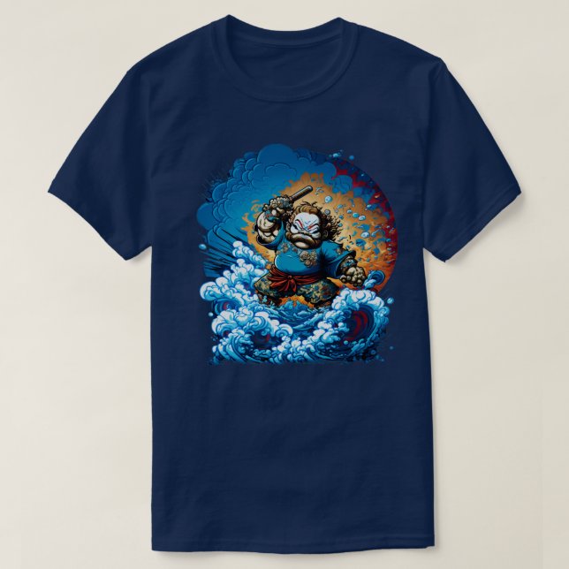 Camiseta Guerrero Samurai Japonés (Diseño del anverso)