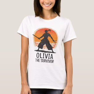 Camiseta Guerrero Samurái Japonés Artes Marciales Atardecer