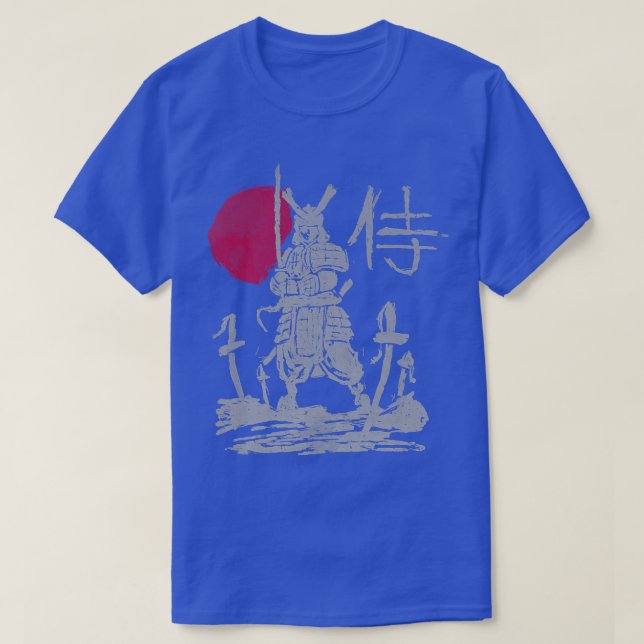 Camiseta Guerrero samurai japonés kanji Japón (ARTE A LA VU (Diseño del anverso)