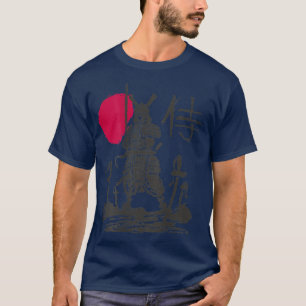 Camiseta Guerrero samurai japonés kanji Japón (ARTE A LA VU