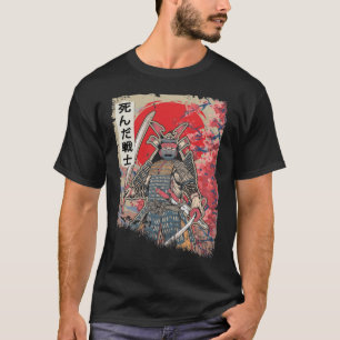 Camiseta Guerrero samurai japonés muere espadachín