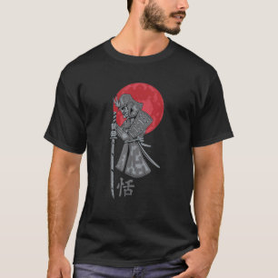 Camiseta Guerrero Samurái Katana Espada Bushido Luna Roja K