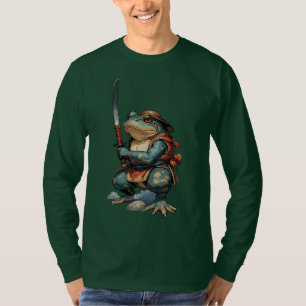 Camiseta Guerrero Samurái Rana con Katana