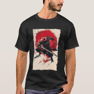 Camiseta Guerrero Samurái Rana Katana Ukiyoe Ronin