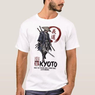Camiseta Guerrero Samurái Ronin Japonés Arte Bushido de Kio