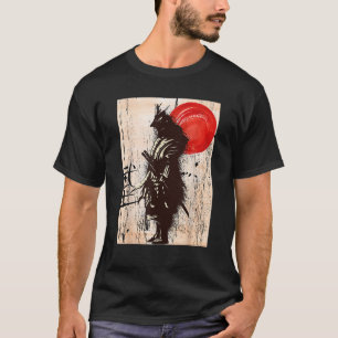 Camiseta Guerrero Samurái Vintage Código Bushido Espada Jap