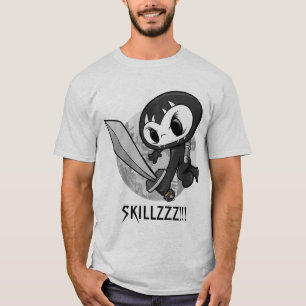 Camiseta Guerrero "SKILLZZZ de Ninja del cráneo de la