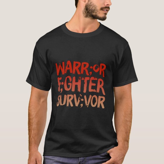 Camiseta Guerrero sobreviviente de combate Semicolon Tal He (Anverso)