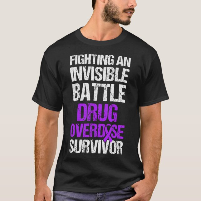 Camiseta Guerrero Sobreviviente de Sobredosis de Drogas 43  (Anverso)
