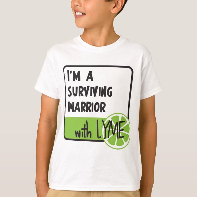 Camiseta Guerrero superviviente con LYME (Anverso)