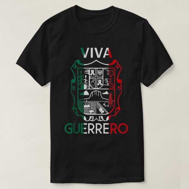 Camiseta Guerrero Tamaulipas Estado De Meico Escudo Eagle A (Diseño del anverso)