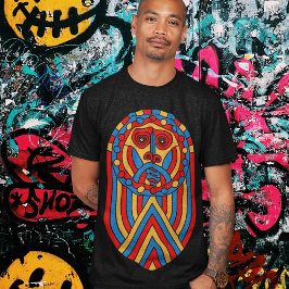 Camiseta guerrero tribal africano