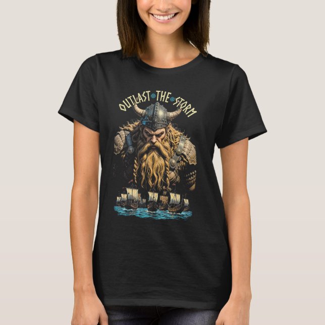 Camiseta Guerrero Viking Que Sobredura La Tormenta Norse My (Anverso)