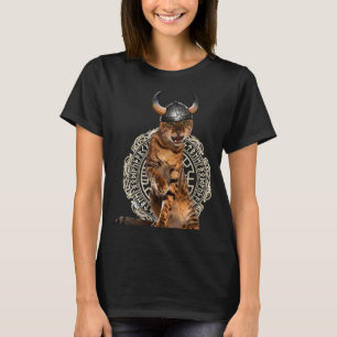 Camiseta Guerrero vikingo gato Valhalla nórdico